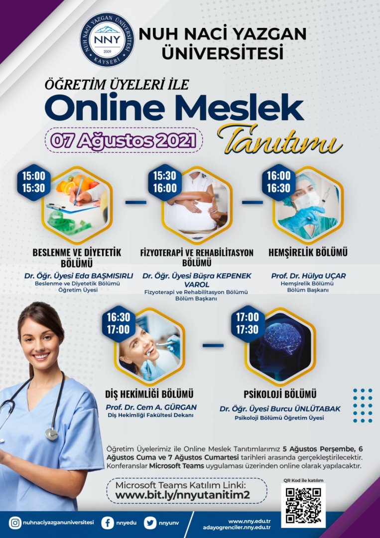 Öğretim Üyeleri İle Online Meslek Tanıtımı
