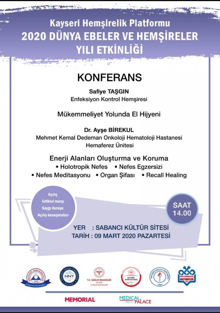 Kayseri Hemşirelik Platformu  2020 Dünya Hemşireler ve Ebeler Yılı Etkinliği