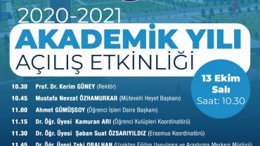 2020-2021 AKADEMİK YILI AÇILIŞ ETKİNLİĞİ