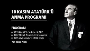 10 Kasım Atatürk'ü Anma Programı